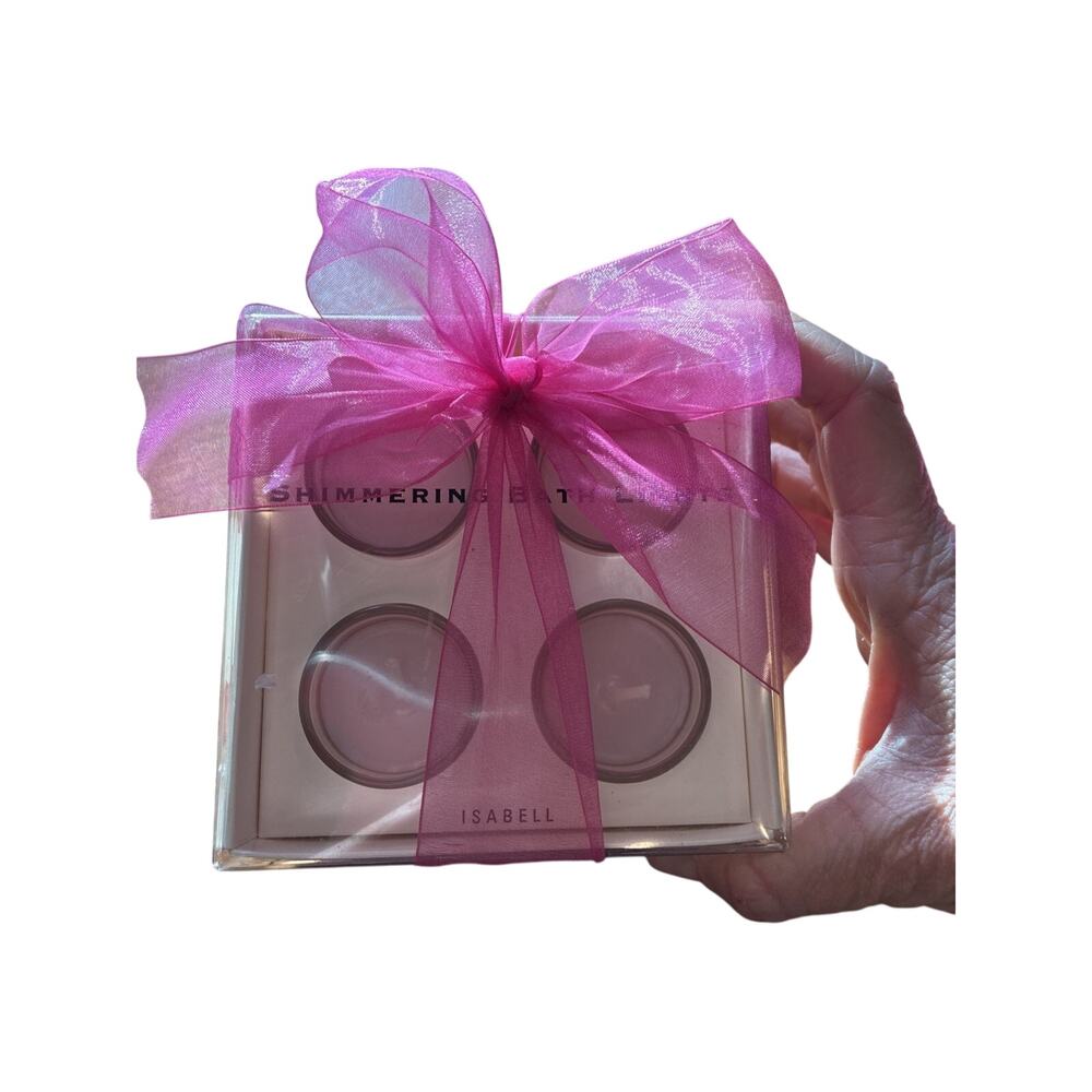 NEW Isabell Candle Fresh Cuttings Party Blooms Shimmering Bath Lights TealightS